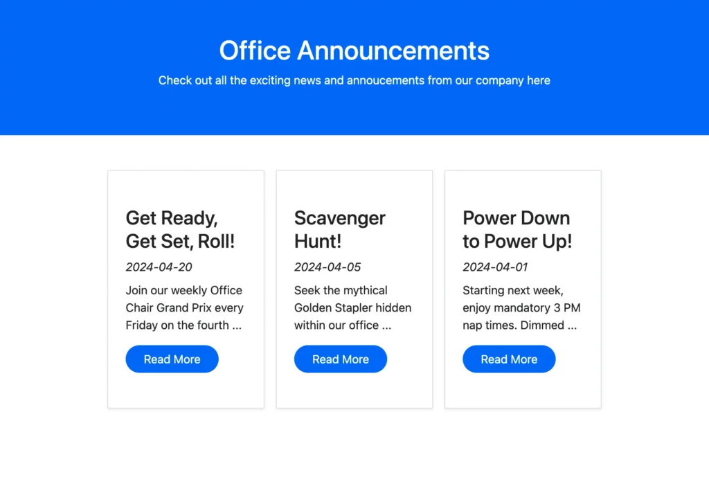 Demo Page: Already Browser Rendered Page - Visually Appealing for the Users